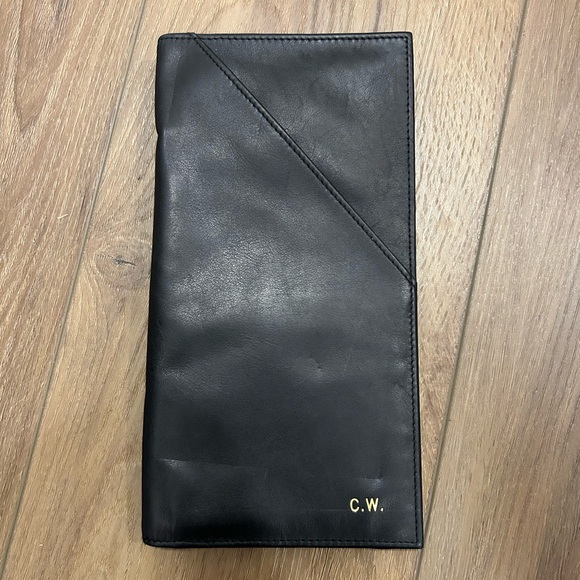 Bosca Nappa Vitello flight attendant leather wallet - Picture 1 of 8